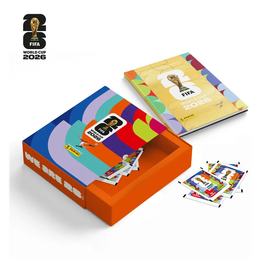 BOX Luva Premium Torcida - 1 Álbum Capa Dura Ouro + 40 Envelopes